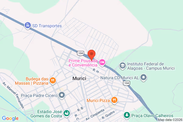 Mapa da localização - Murici