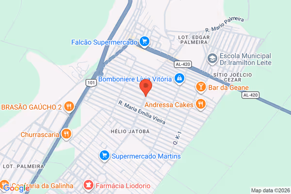 Mapa da localização - São Miguel dos Campos