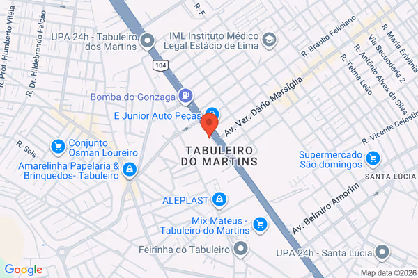 Mapa da localização - Tabuleiro