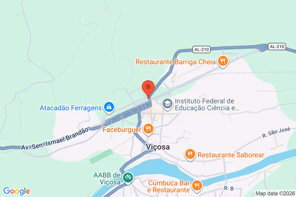 Mapa da localização - Viçosa