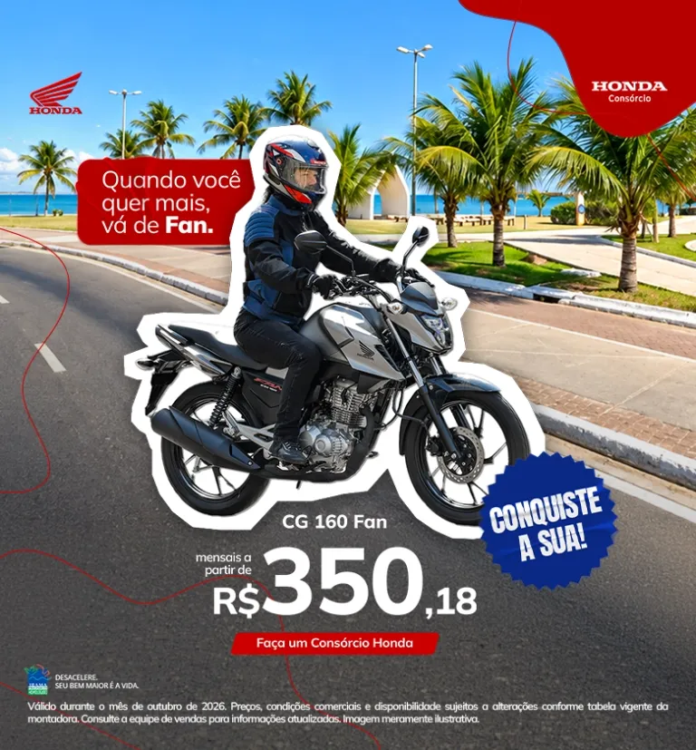 Banner CG 160 Fan Atlântica Honda