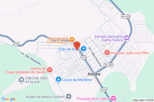 Mapa da localização - Atalaia