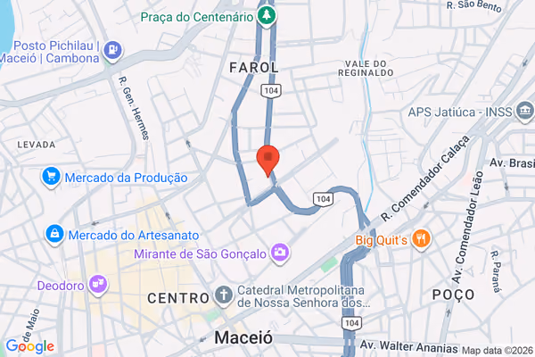 Mapa da localização - Farol (Matriz)