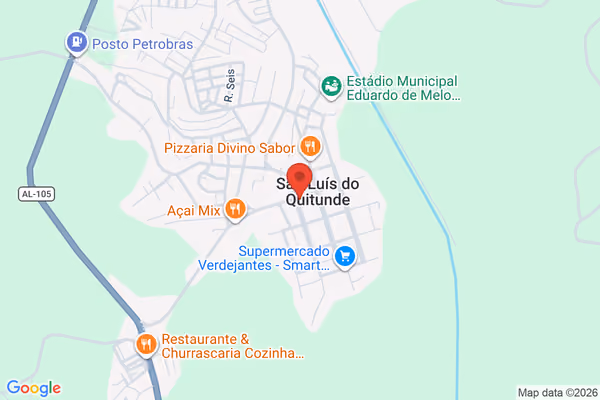 Mapa da localização - São Luiz do Quitunde