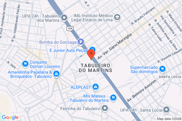 Mapa da localização - Tabuleiro